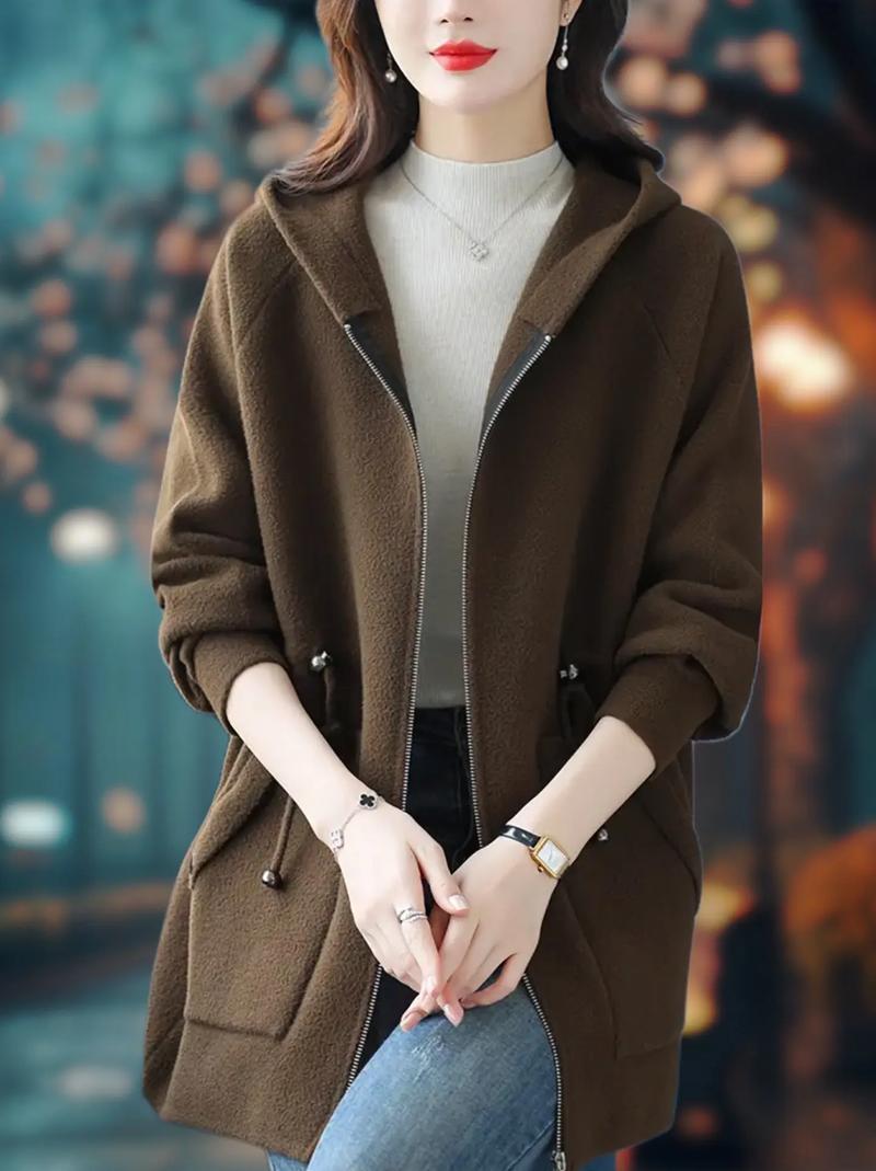 连毛帽毛呢怎么搭配图片