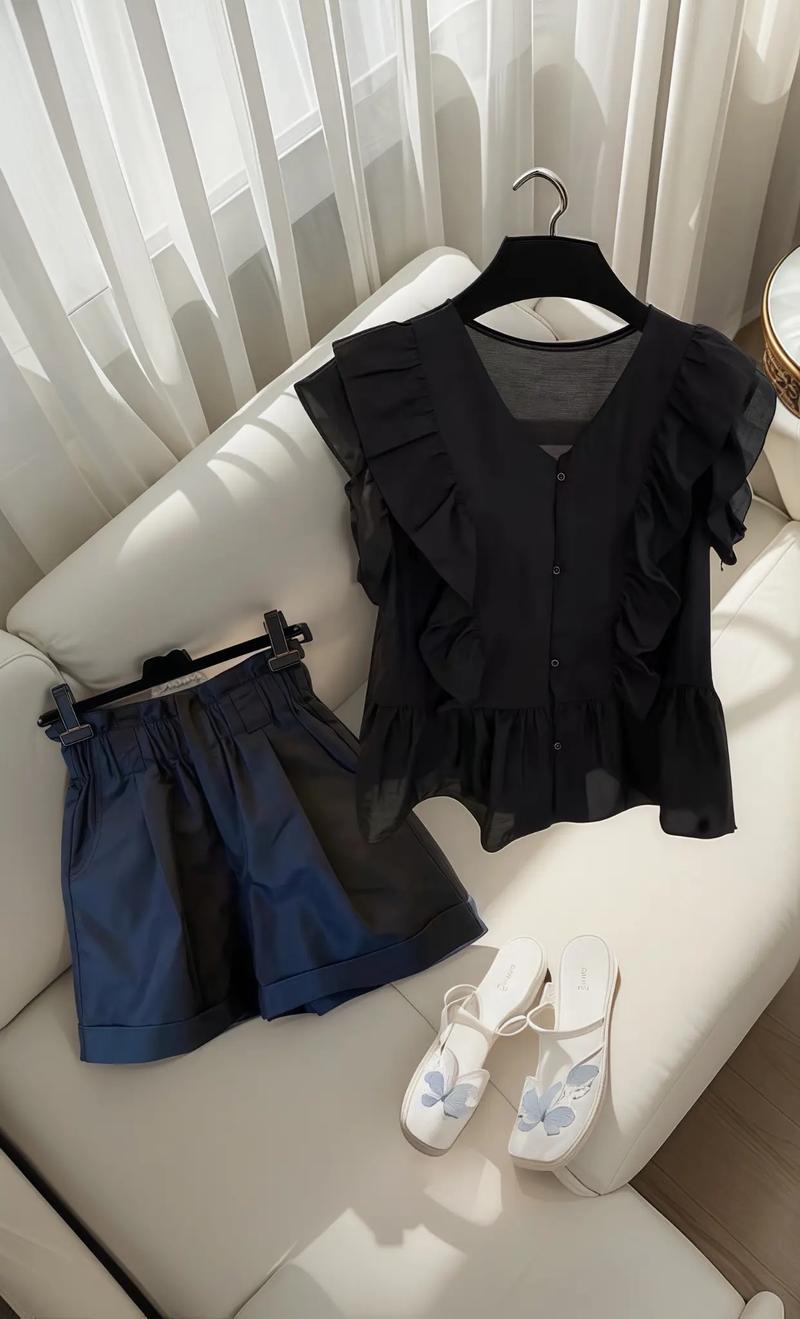 黑色娃娃衫怎么搭配