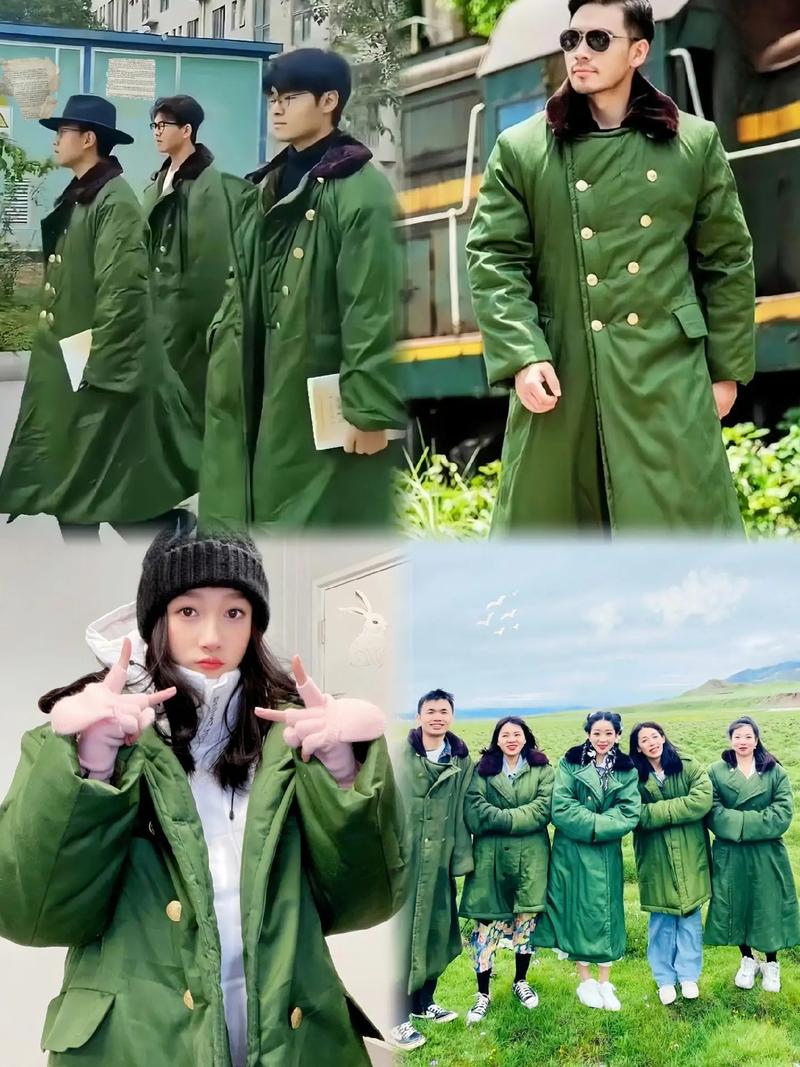 男士军绿色羽绒服怎么搭配