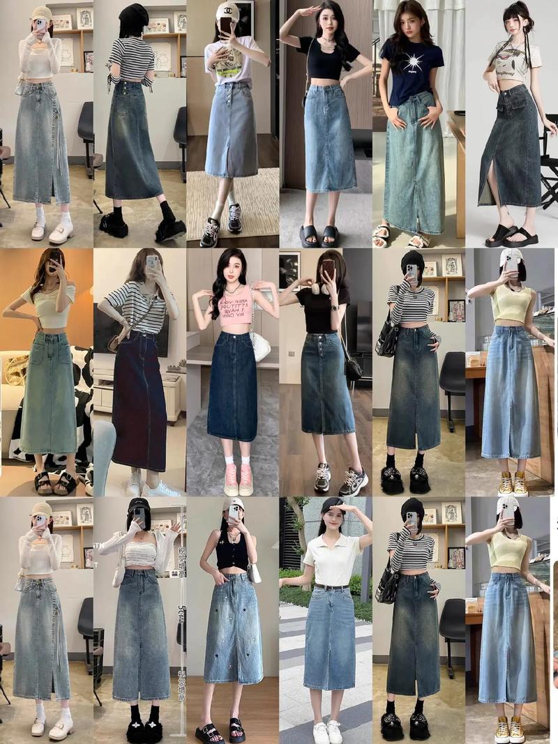 牛仔裙怎么搭配上衣