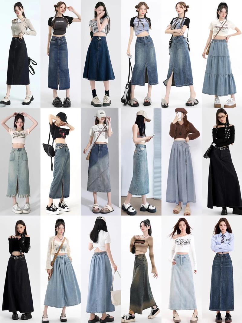 牛仔裙怎么搭配上衣