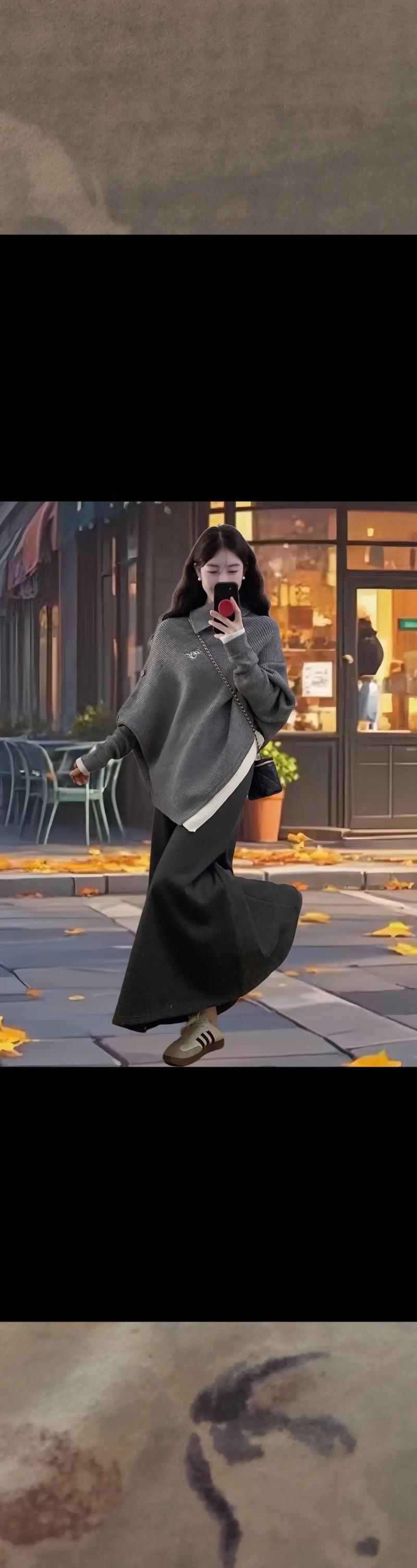 宽松的毛衣怎么搭配