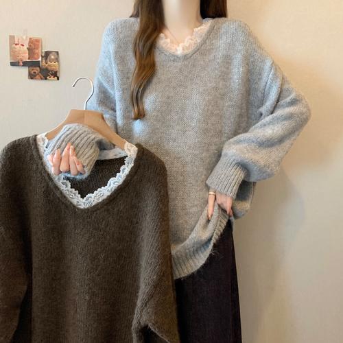 宽松的毛衣怎么搭配