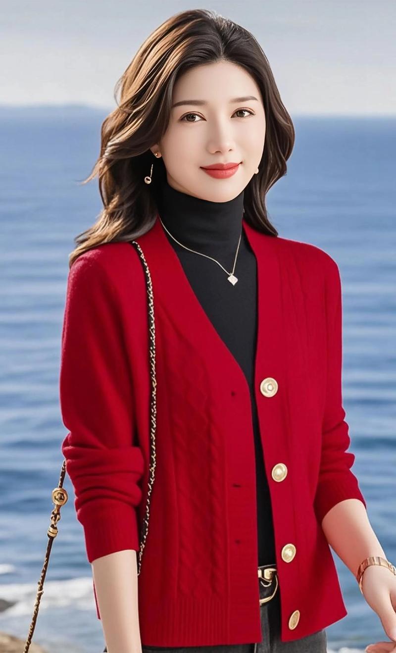 v领羊毛衫怎么搭配