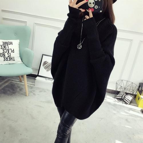 黑色编幅衫高领怎么搭配