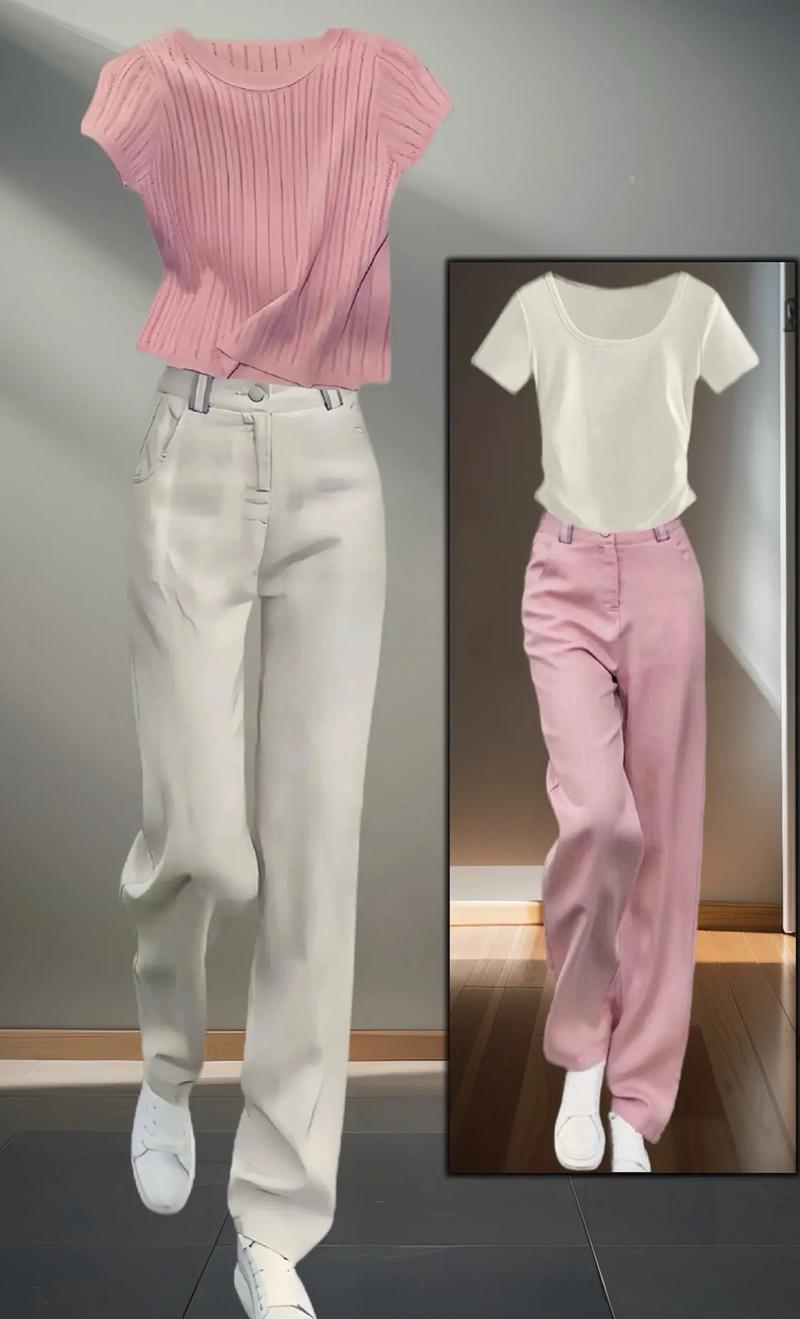 宽松裤子怎么搭配衣服