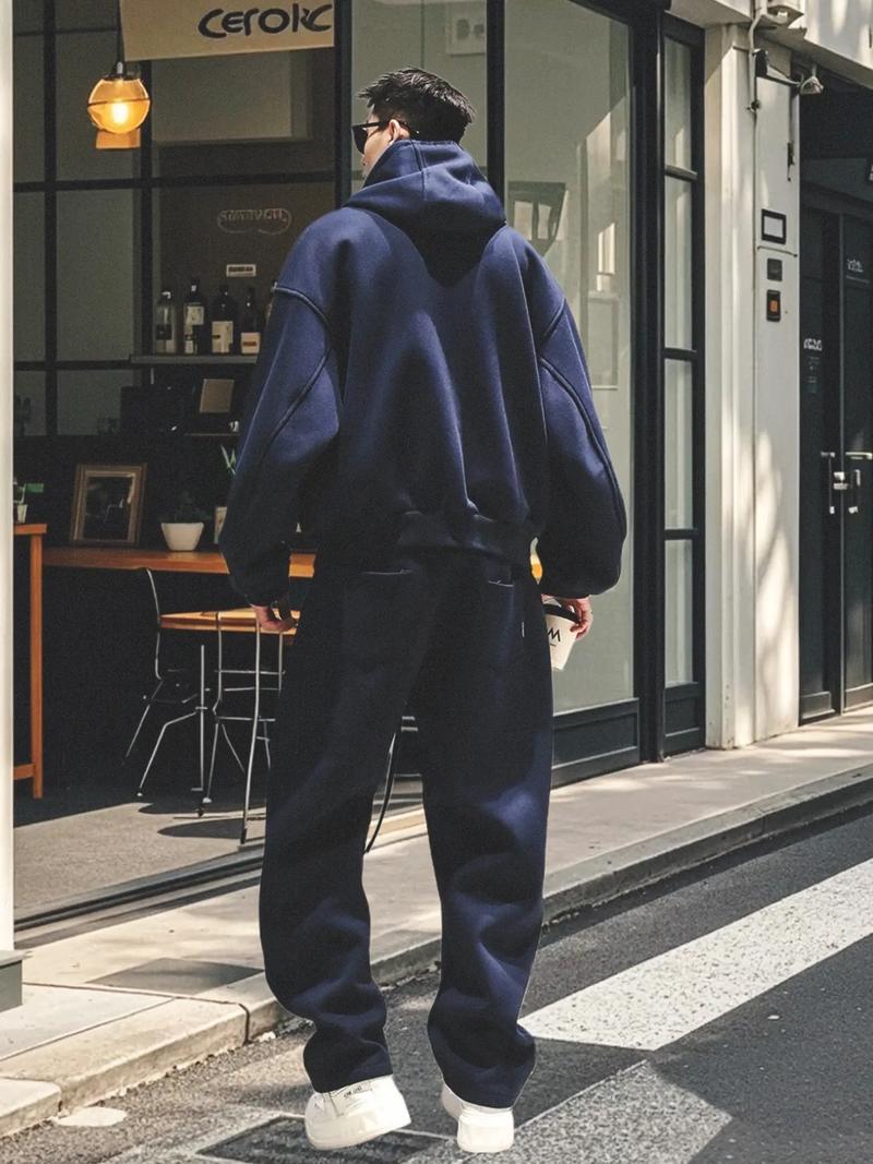 男士开衫休闲卫衣怎么搭配