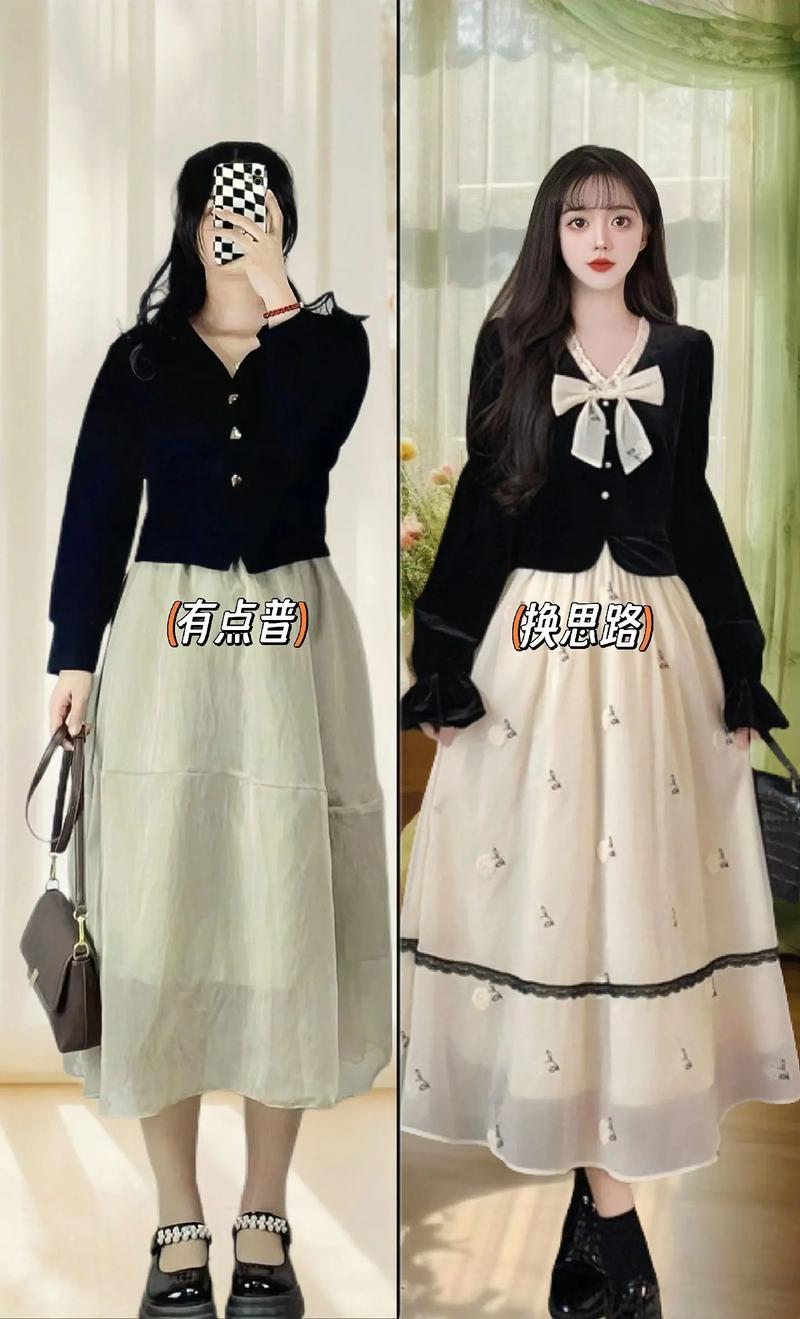 秋冬蓬蓬裙怎么搭配