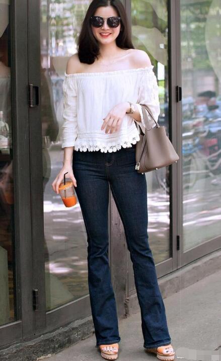 坡跟鞋怎么搭配裤子