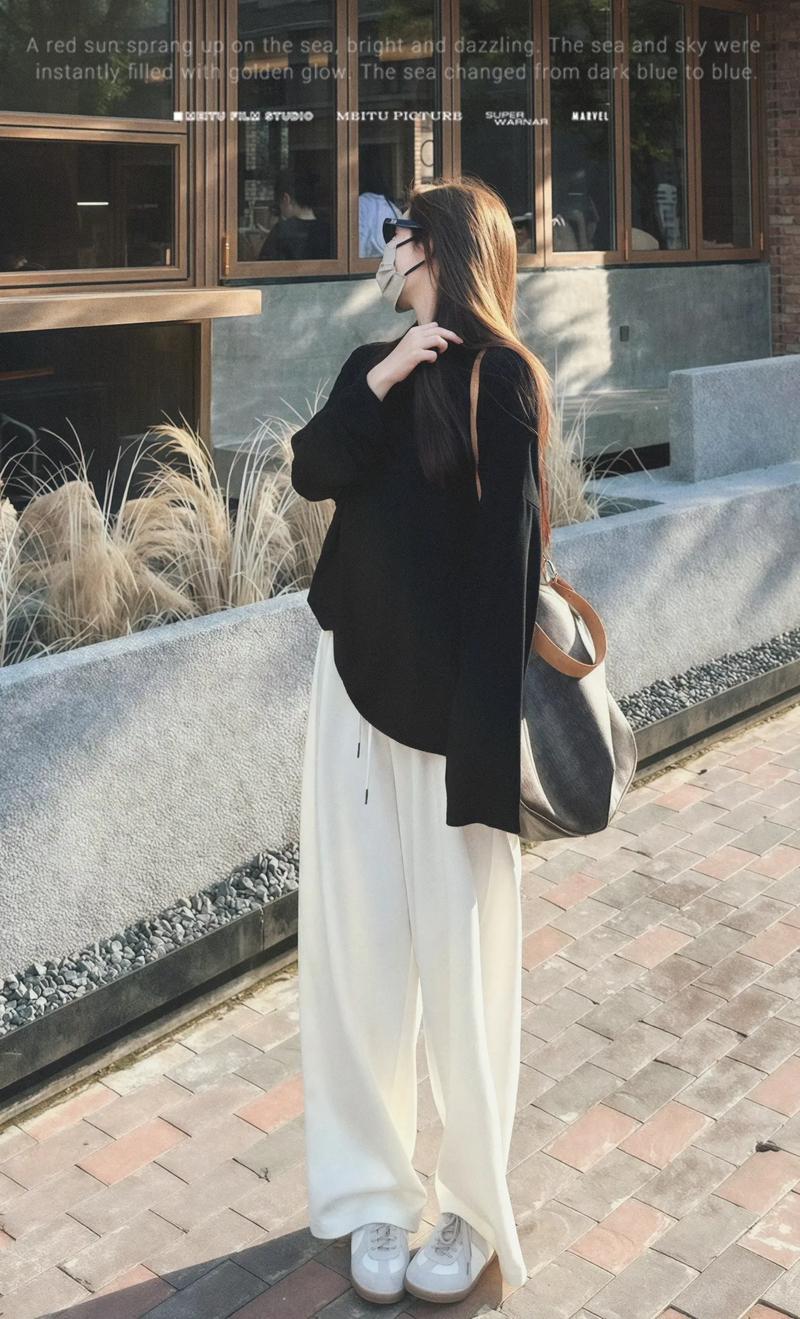 宽松长裤配什么上衣