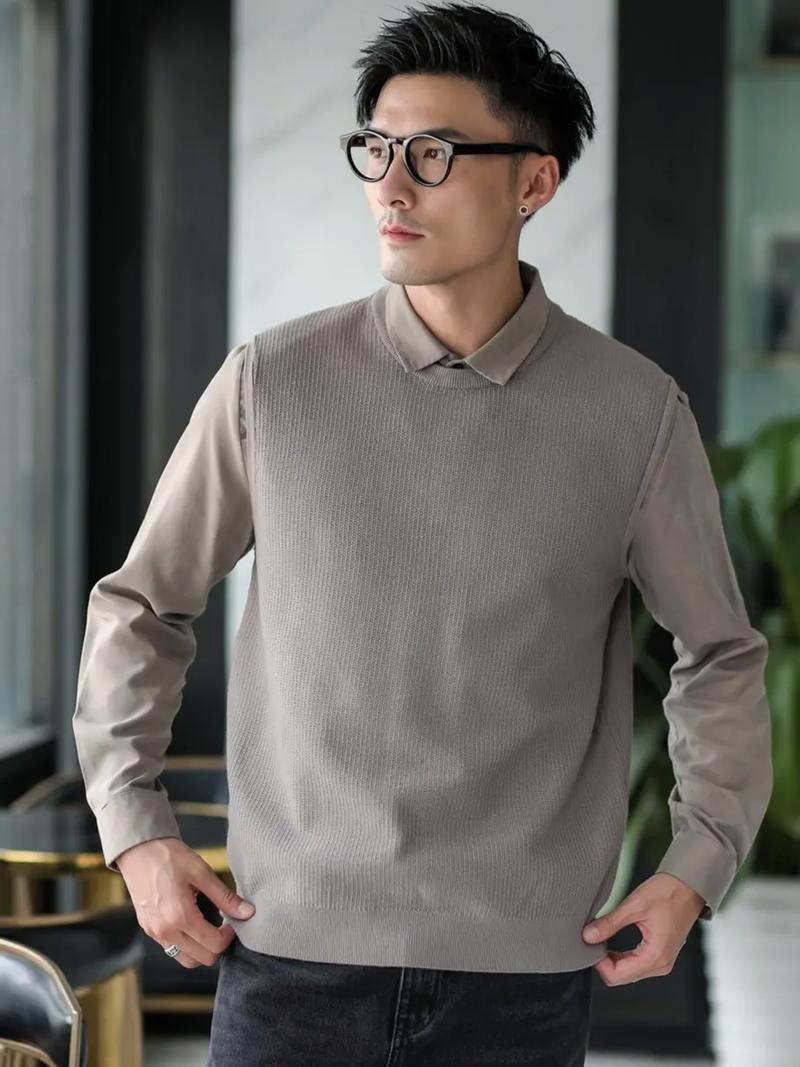 男装线衫怎么搭配