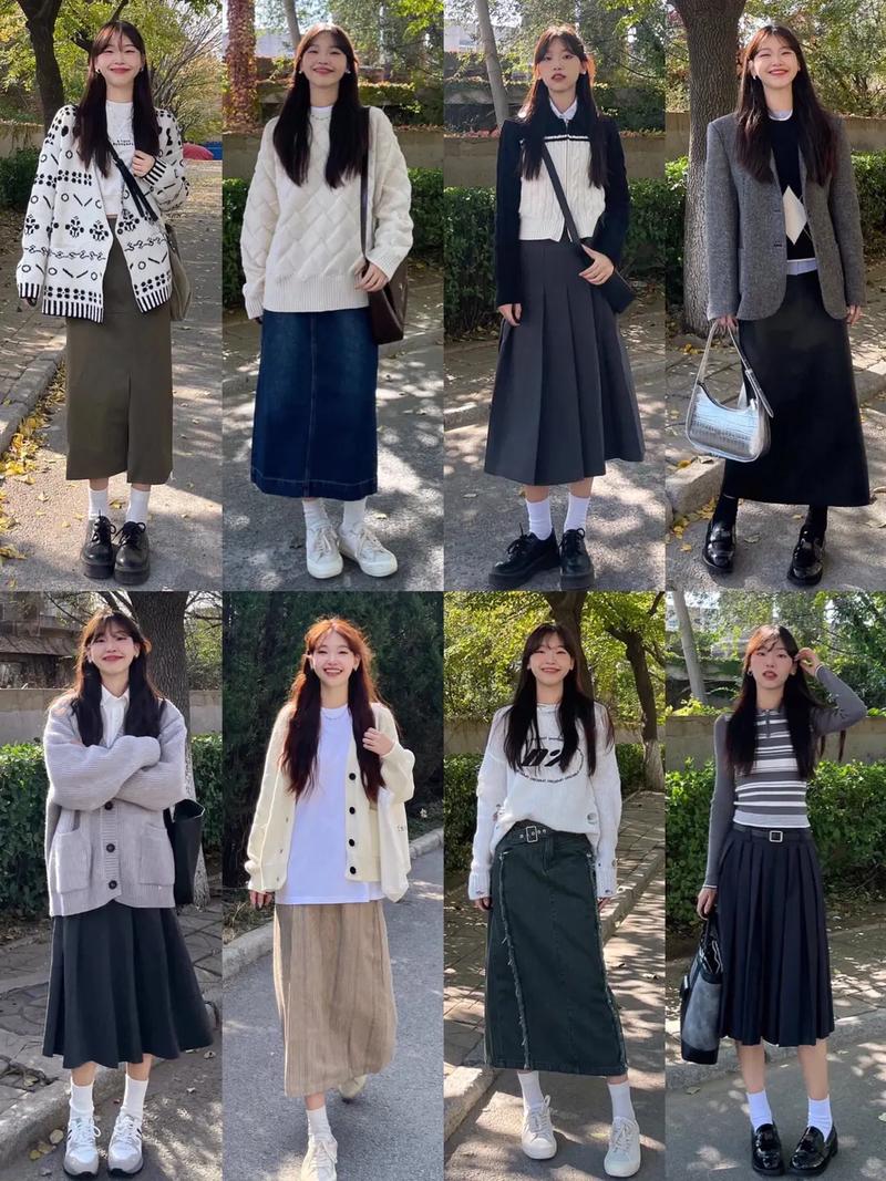 女学生怎么穿秋衣搭配