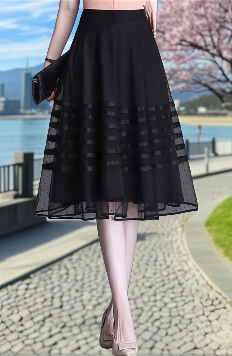 黑色纱裙怎么搭配