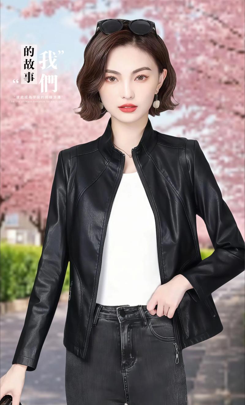 短皮衣怎么搭配