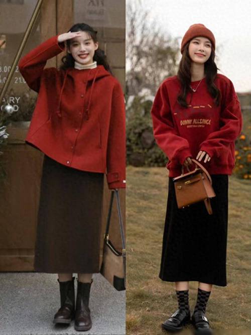 深红色怎么搭配衣服