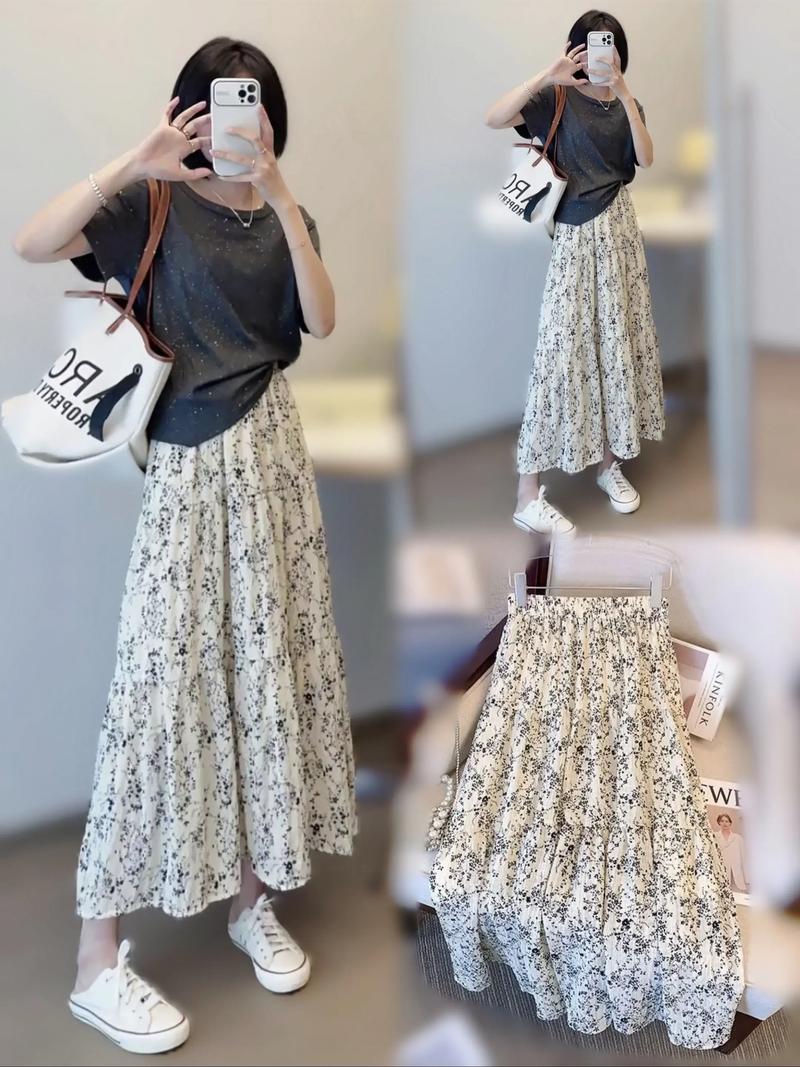 高腰a字裙搭配什么上衣