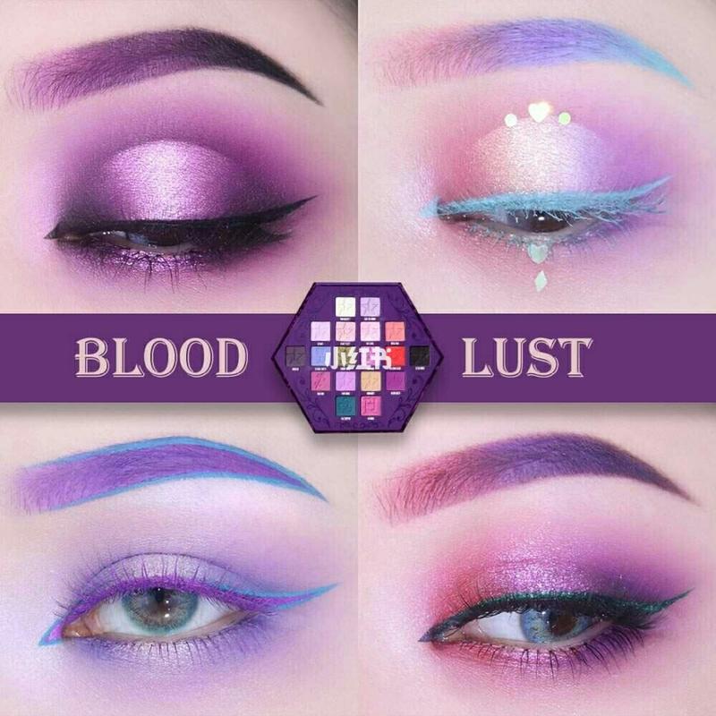 紫色眼影盘怎么搭配