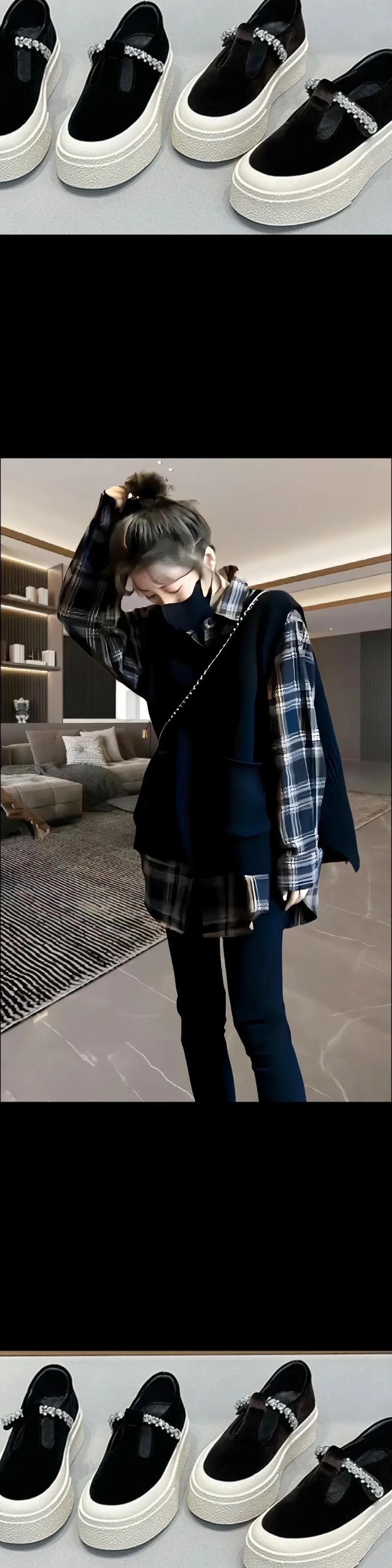 红黑色格子衬衣怎么搭配图片