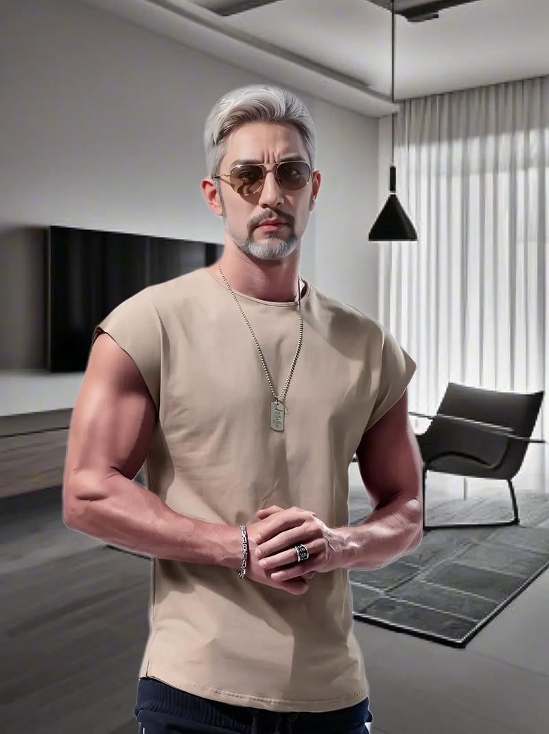 打底背心男怎么搭配