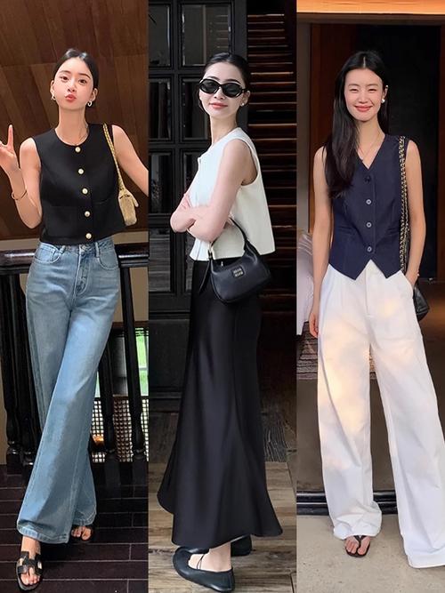 夏天短马甲怎么搭配好看