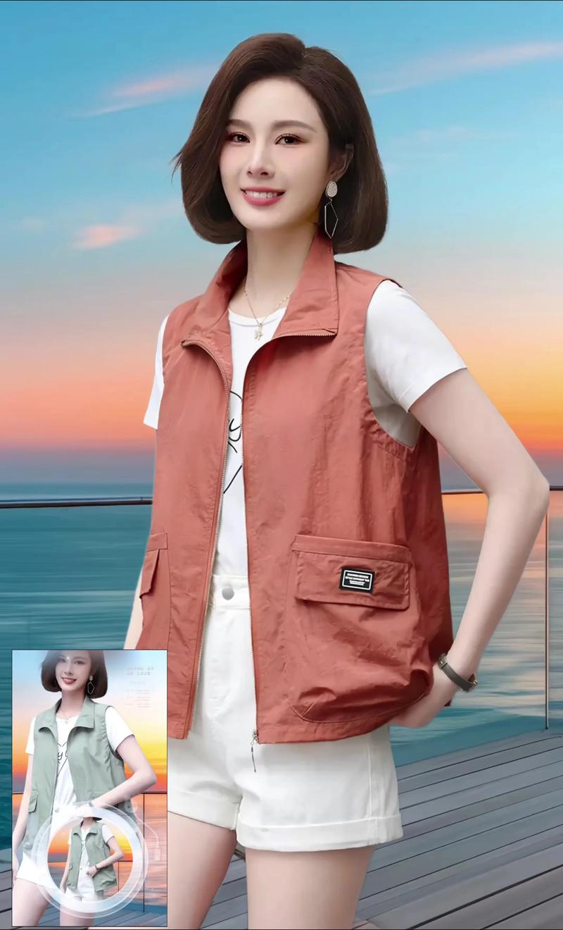 夏天短马甲怎么搭配