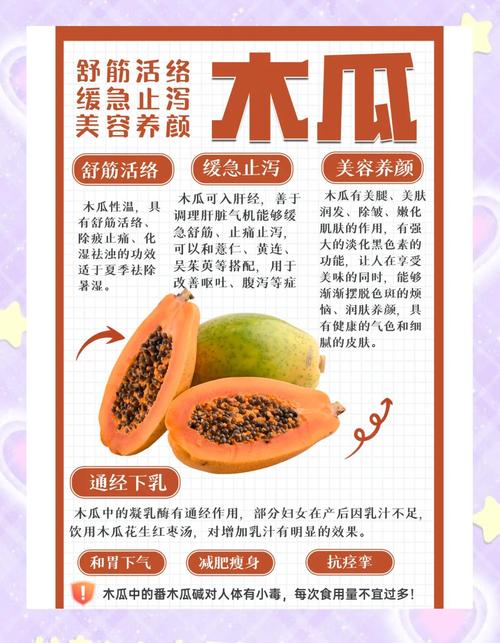 木瓜有什么功能
