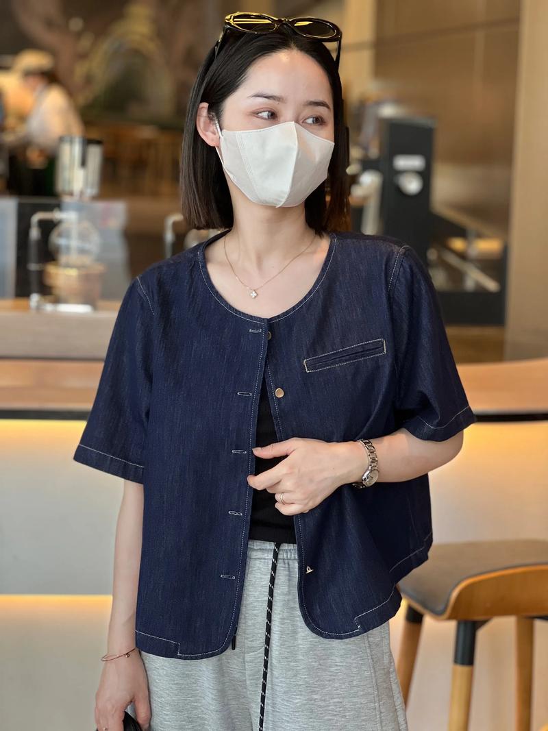 女短袖外套怎么搭配