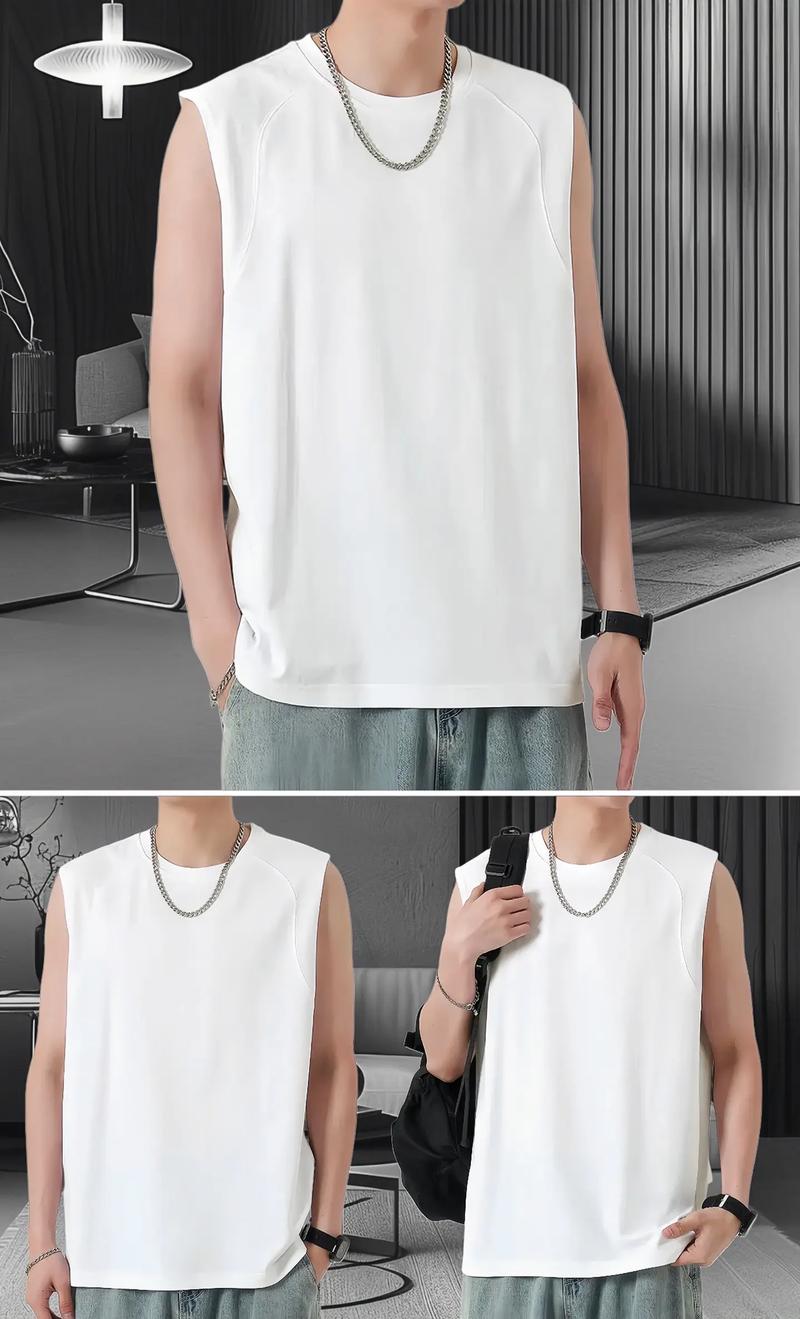 男生无袖背心怎么搭配图片