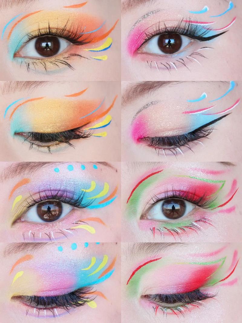 眼影彩绘图片最新