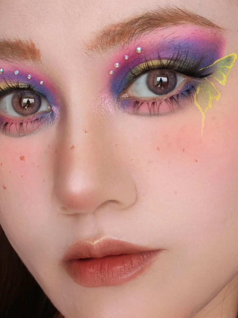 眼影彩绘图片最新