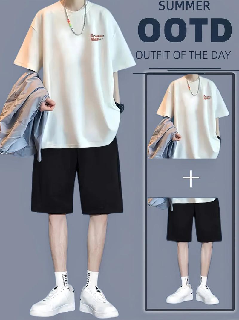 男白色短裤怎么搭配