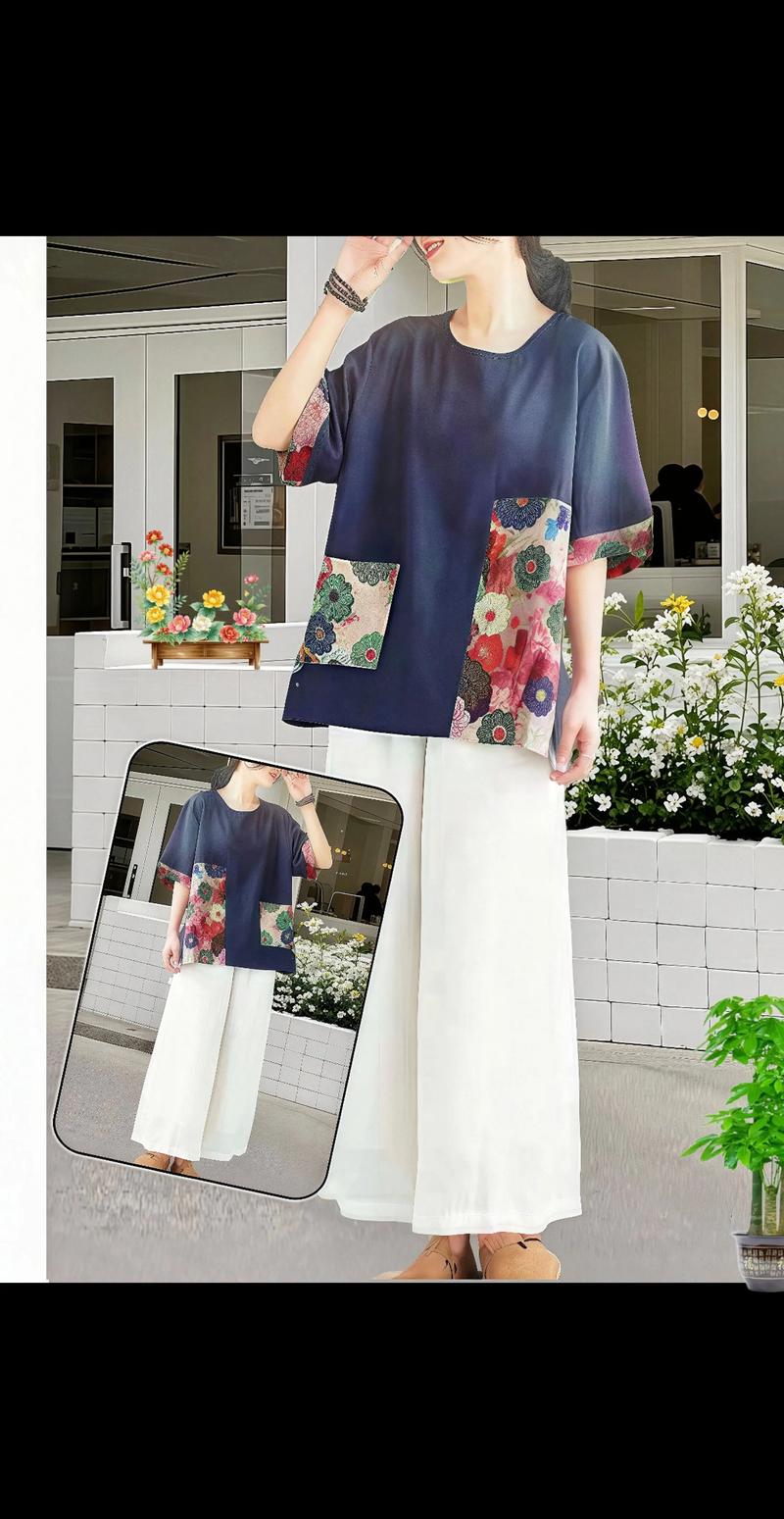 棉麻大衫怎么搭配图片