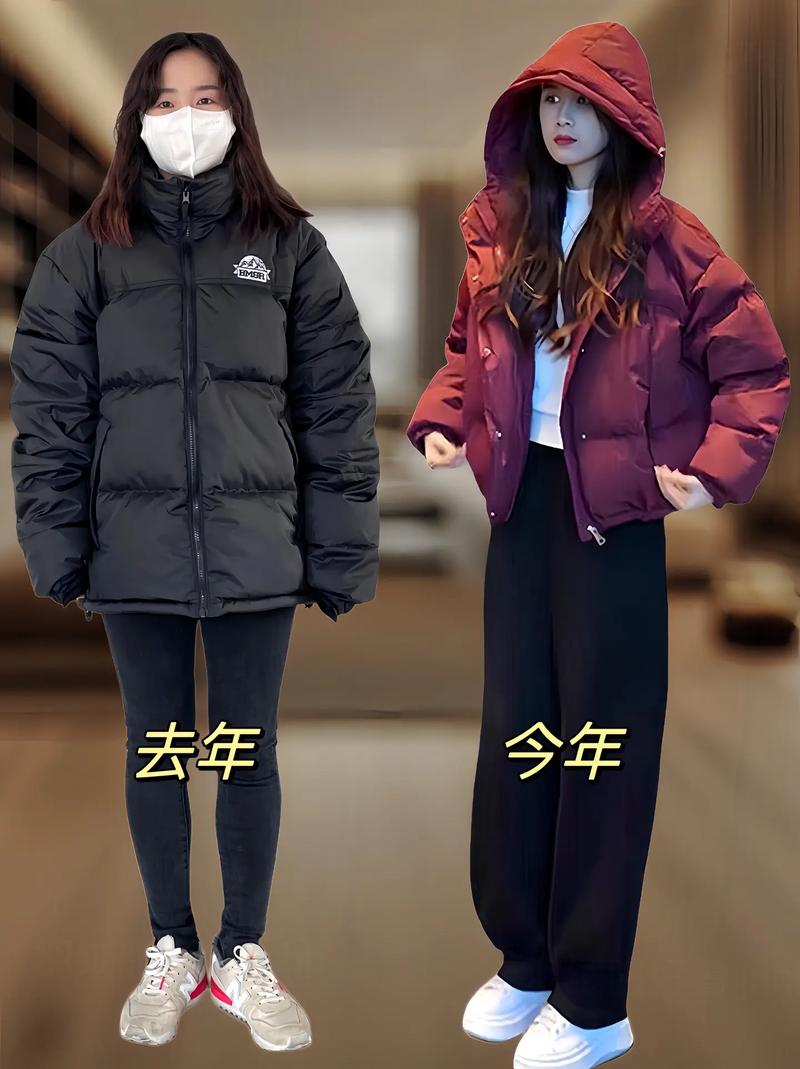 酒红色面包服怎么搭配