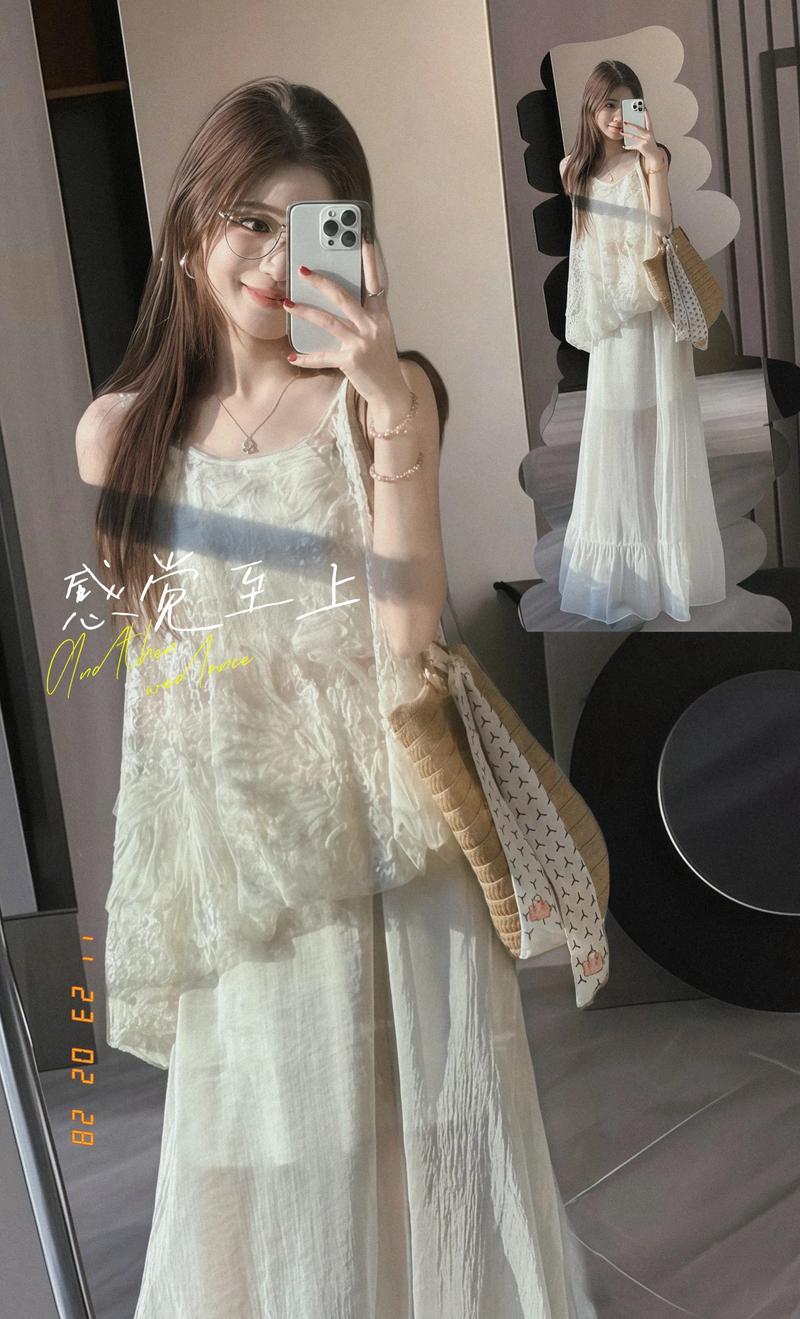 仙女裙配什么上衣