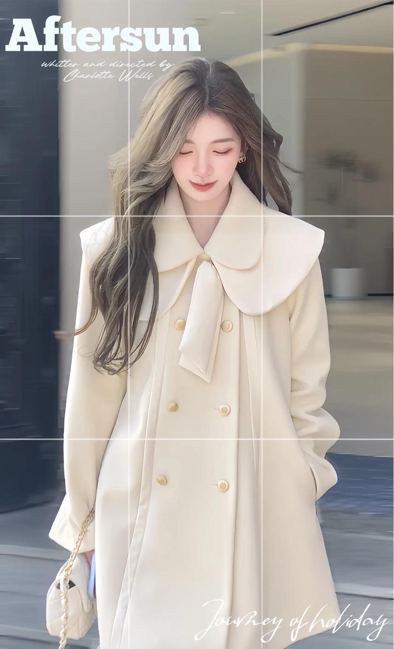 白色斗篷呢子怎么搭配图片