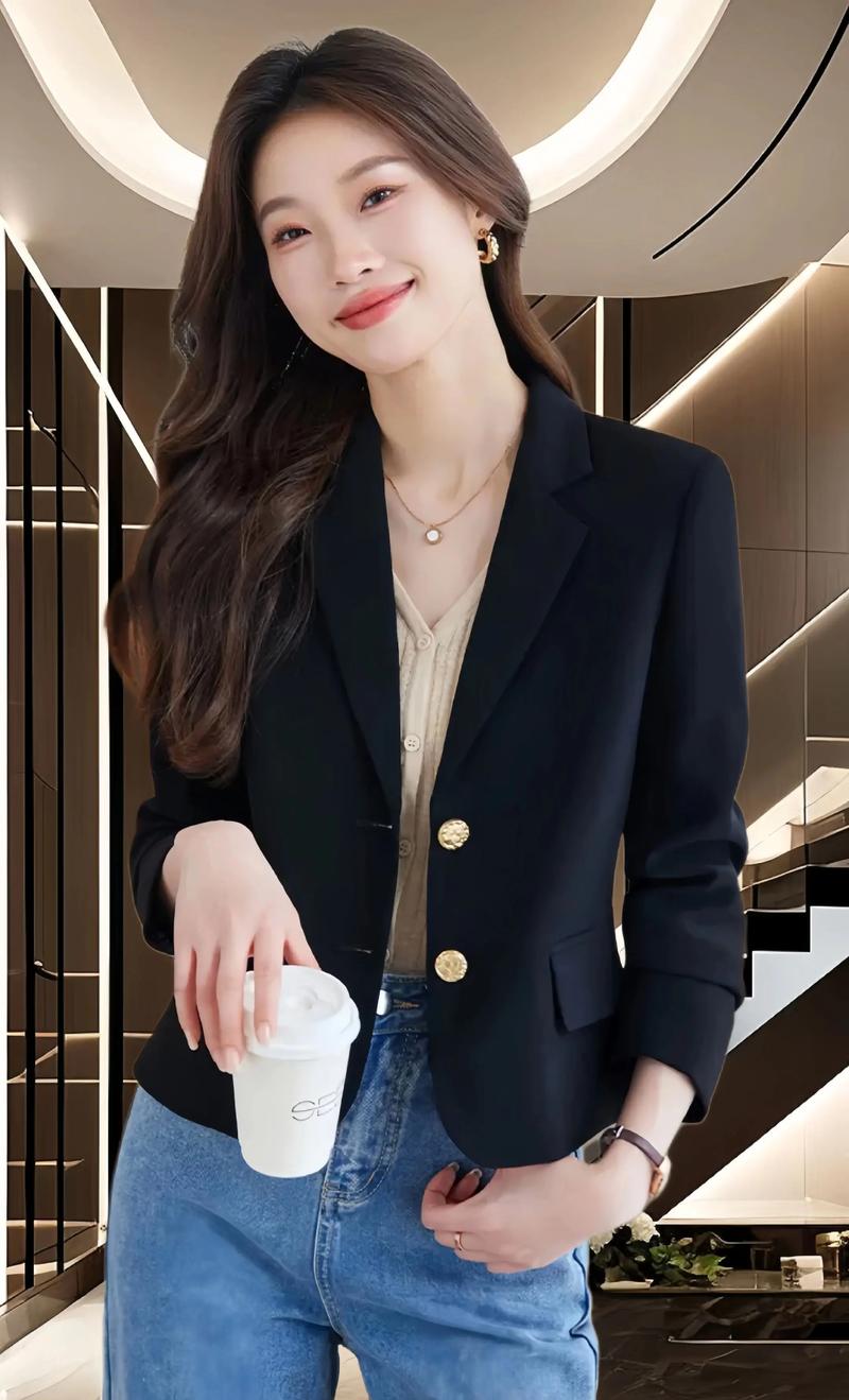 女士秋款小西装外套怎么搭配什么裤子