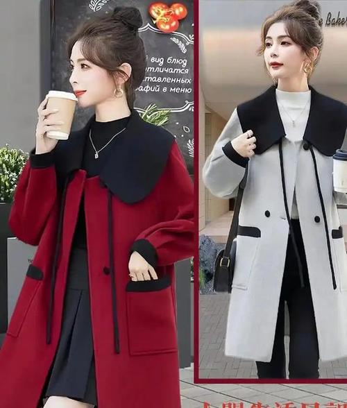 大红色妮子大衣怎么搭配围巾好看图片搜索