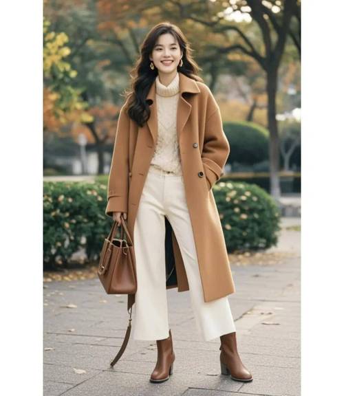 驼色薄款风衣怎么搭配图片