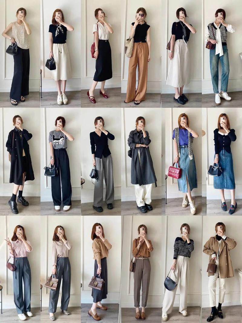 怎么系衣服搭配图片女生图片