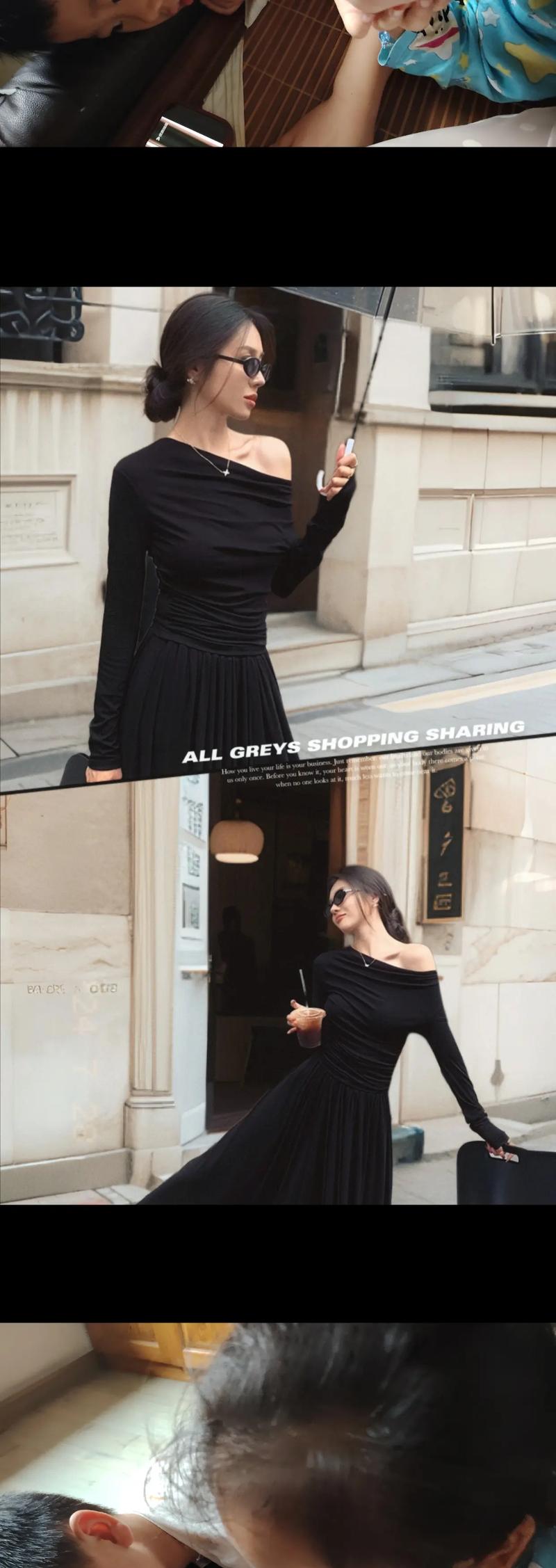 休闲黑上衣怎么搭配图片欣赏