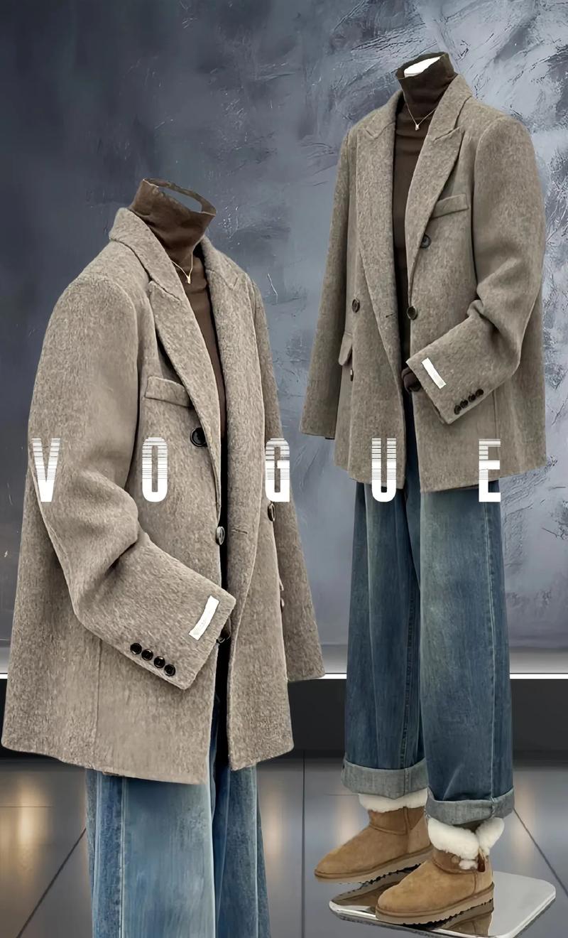 西装妮子大衣怎么搭配图片