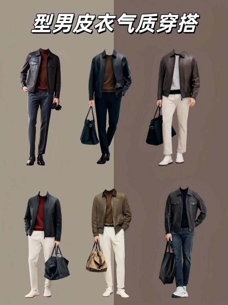 皮衣怎么搭配男