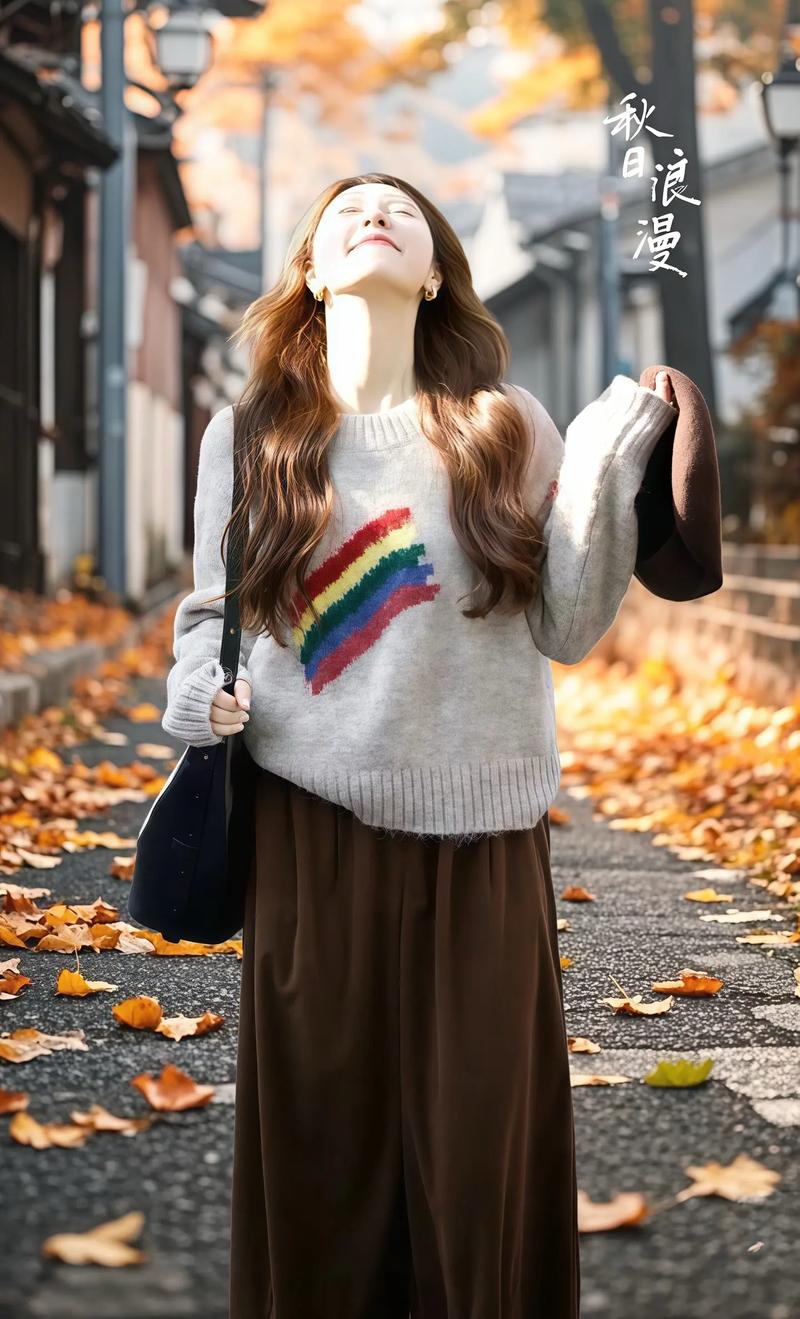 咖啡毛衣怎么搭配