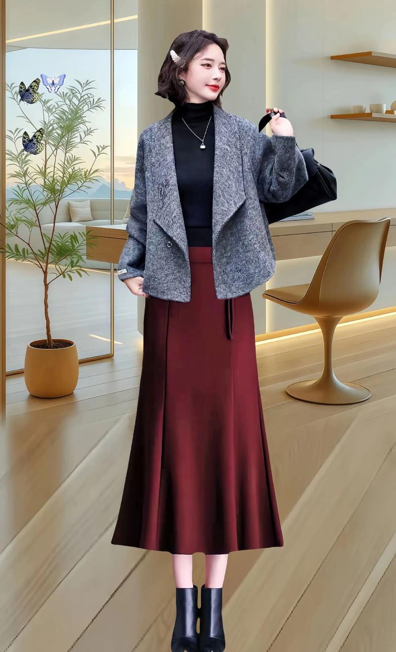 红色包臀裙怎么搭配