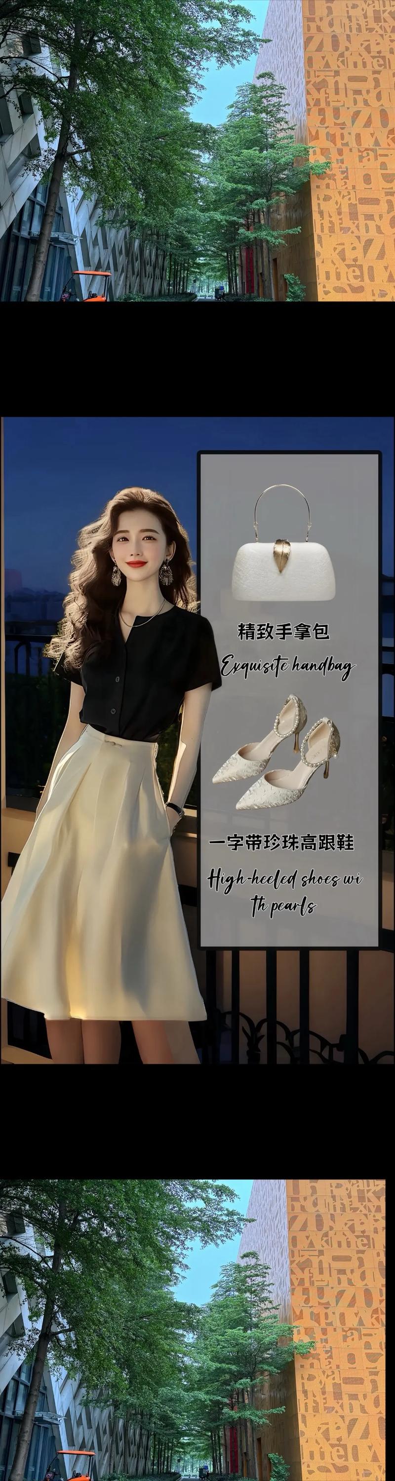 短款伞裙怎么搭配