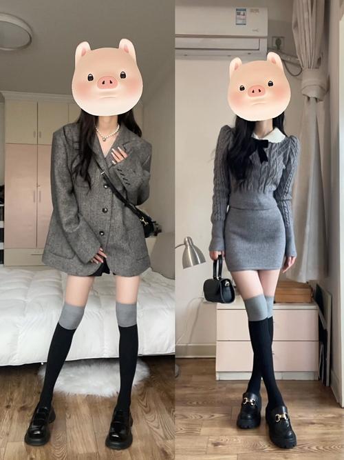过膝袜套怎么搭配