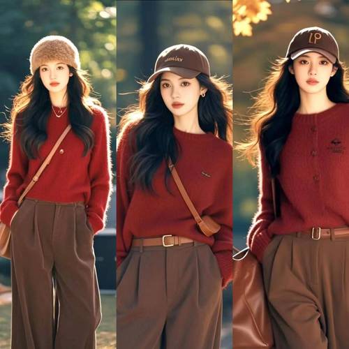 红色怎么搭配好看图片