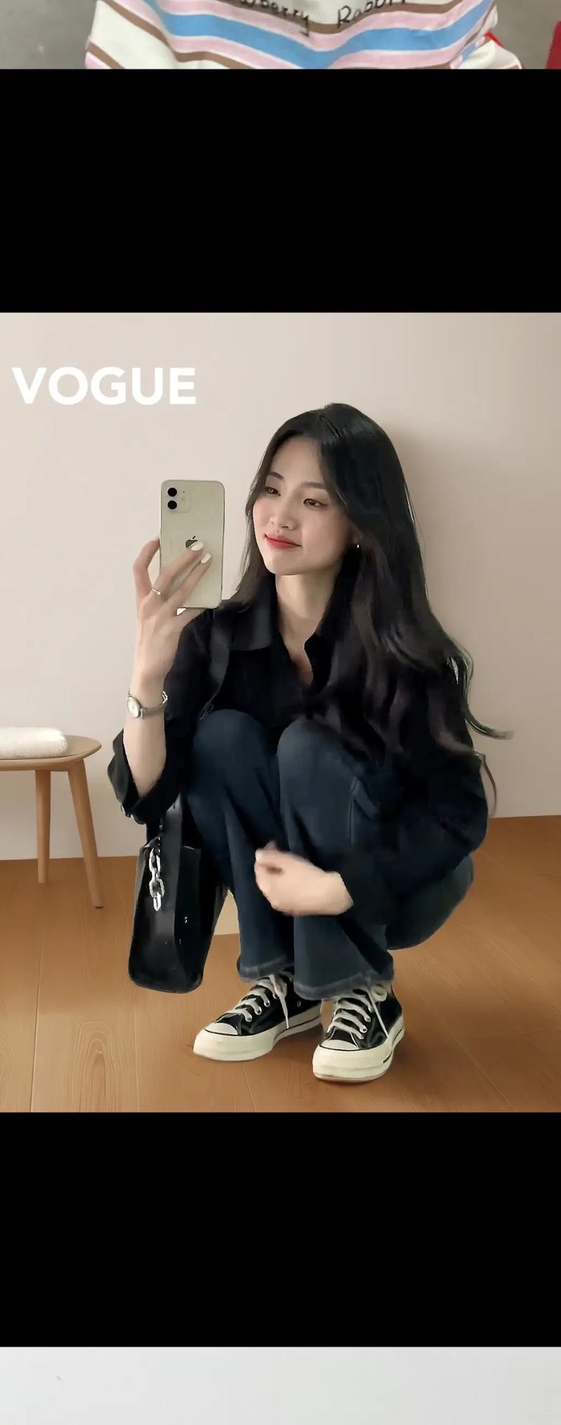 黑色衬衫怎么搭配围巾图片