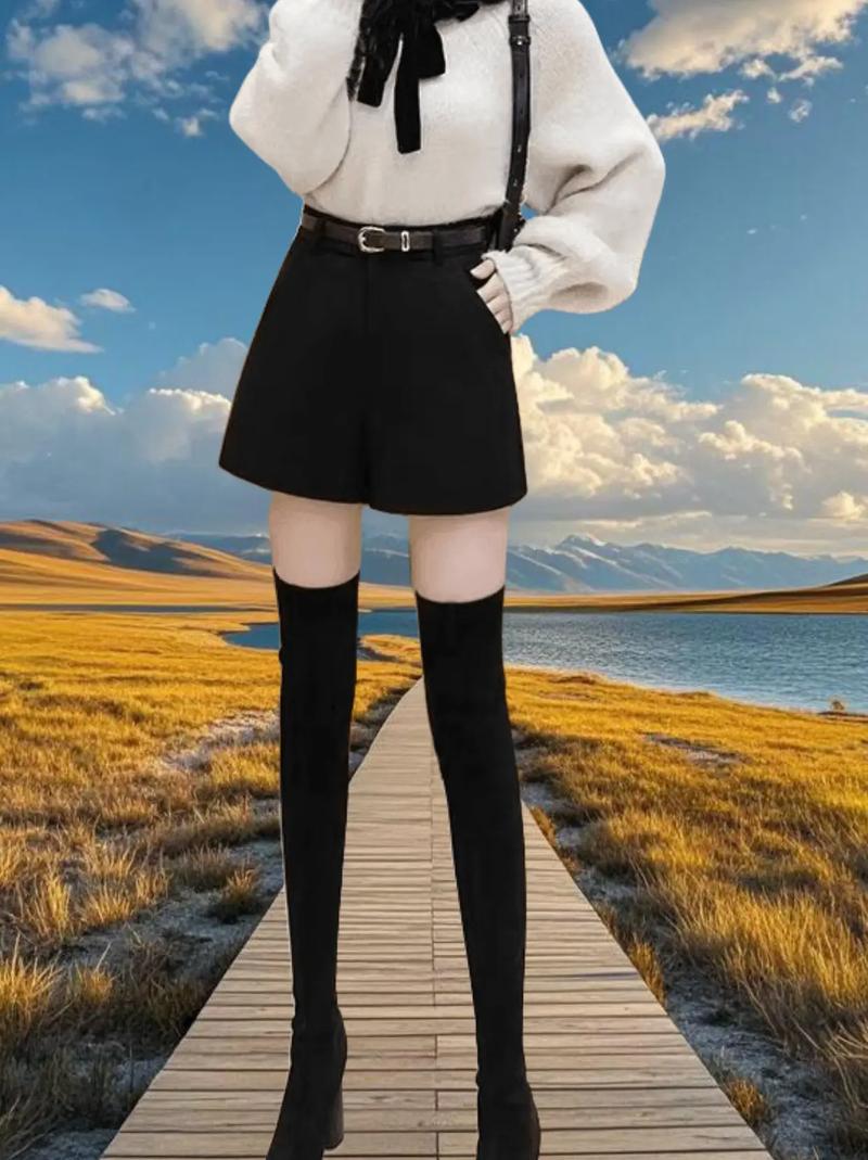 短裤毛呢怎么搭配