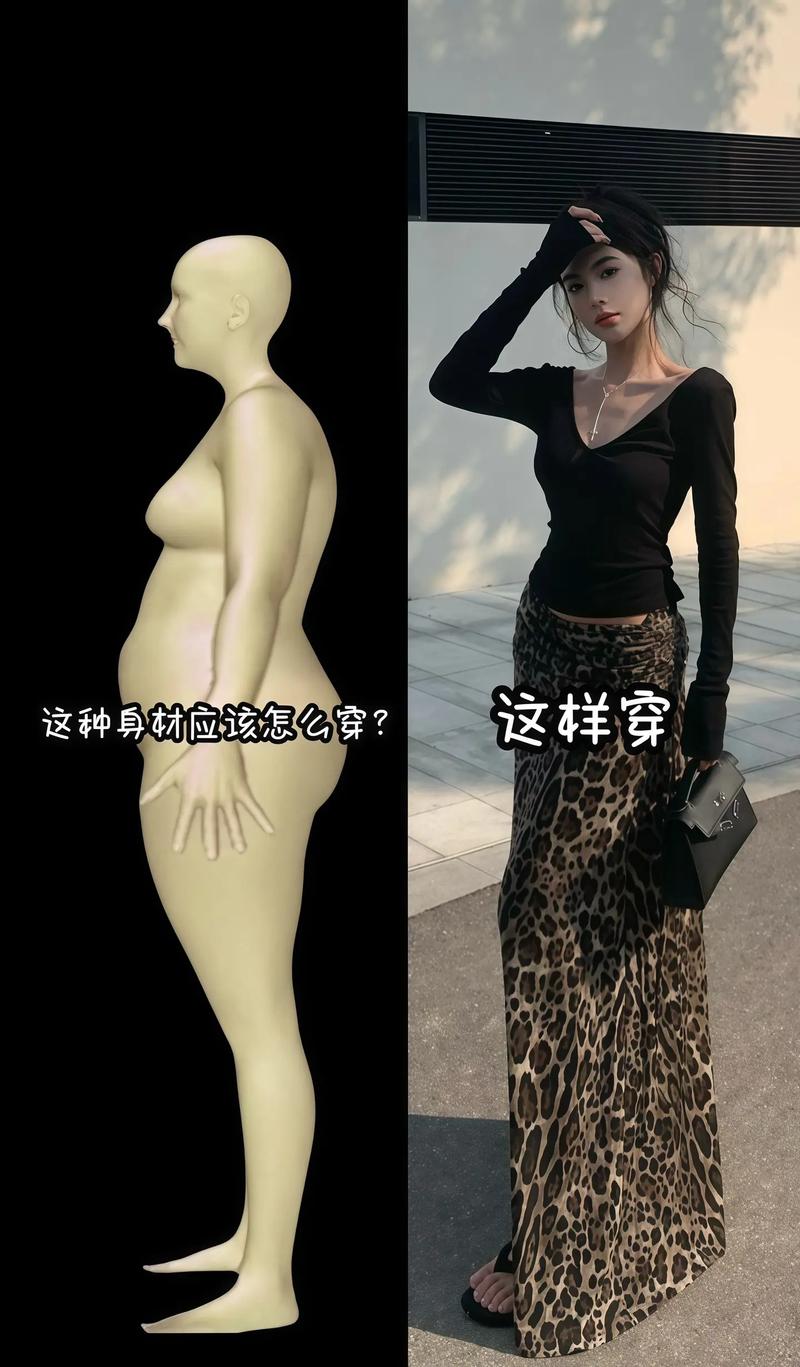 豹纹包臀裙怎么搭配上衣